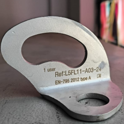 Anclaje tipo chapa inox