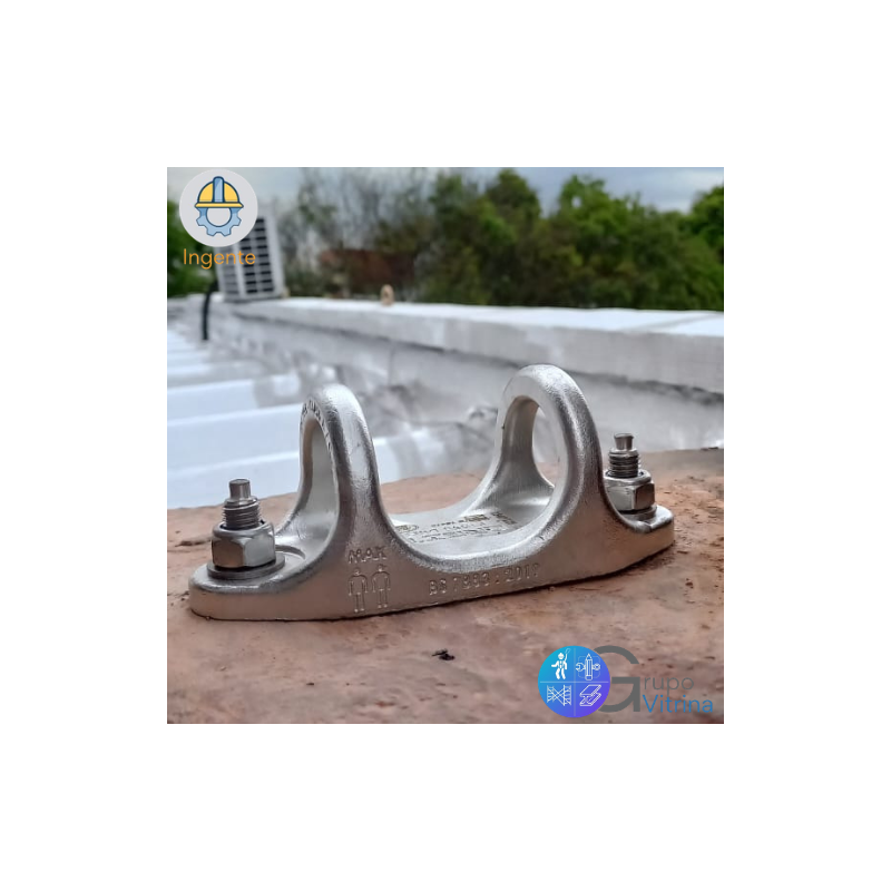 Punto de Anclaje Doble | Certificación EN 795 y ANSI